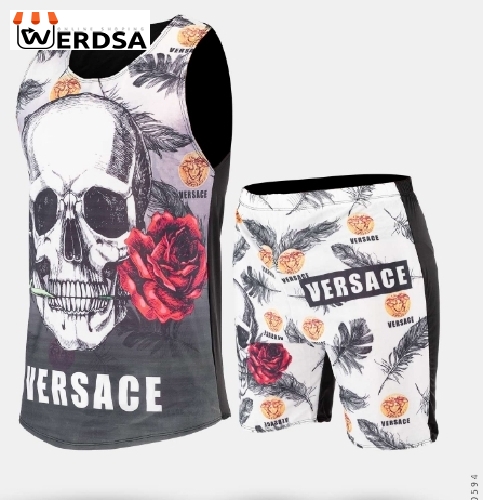 ست رکابی و شلوارک مردانه Versace مدل 30594