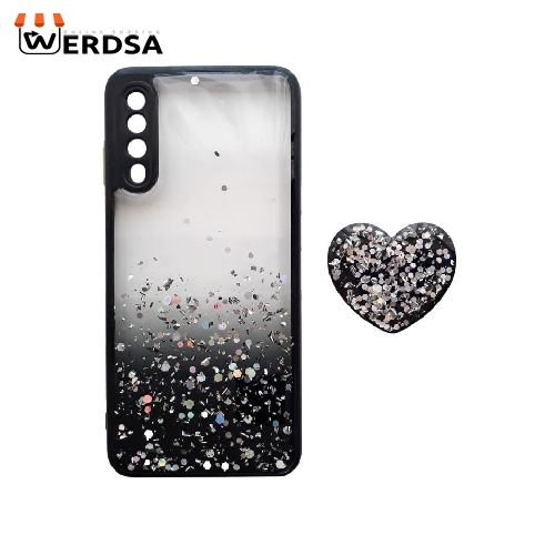 کاور مدل دایاموند کد S4253 مناسب برای تمامی گوشی موبایل سامسونگ Galaxy A50s / A50 / A30s / A505 به همراه پایه نگهدارنده