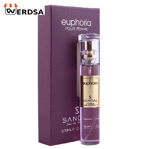 عطر جیبی زنانه صندل مدل ایفوریا حجم 25 میلی لیتر