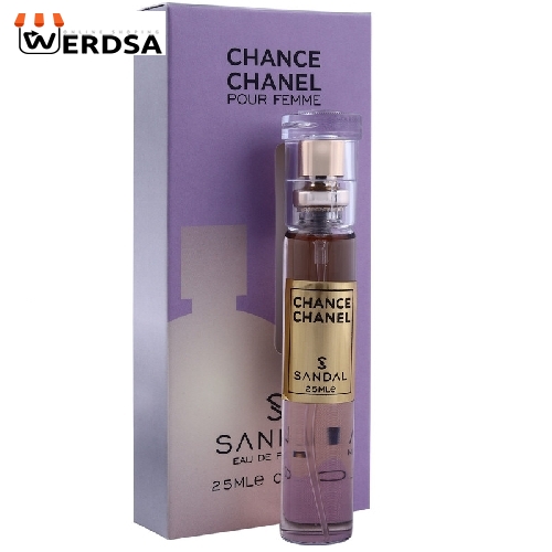 عطر جیبی زنانه صندل مدل چنس چنل حجم 25 میلی لیتر