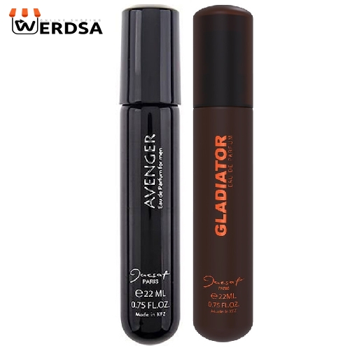عطر جیبی مردانه ژک ساف مدل Avenger حجم 22 میلی لیتر به همراه عطر جیبی مردانه ژک ساف مدل Gladiator حجم 22 میلی لیتر