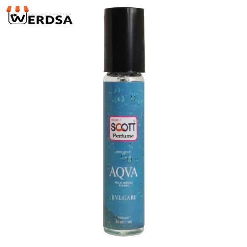عطر جیبی مردانه اسکاتس مدل BVLGARI Aqva حجم 25 میلی لیتر