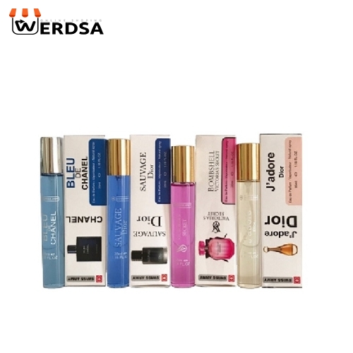 عطر جیبی مردانه سوئیس آرمی مدل اس 911 حجم 35 میلی لیتر مجموعه 4 عددی