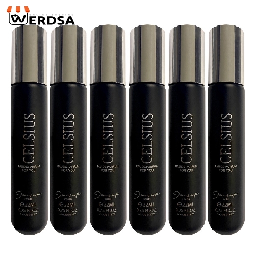 عطر جیبی مردانه ژک ساف مدل Celsius حجم 22 میلی لیتر مجموعه 6 عددی