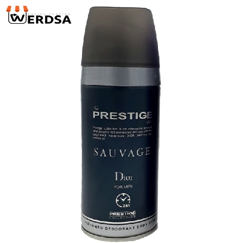اسپری خوشبو کننده بدن مردانه پرستیژ مدل SAUVAGE کد MM10 حجم 150 میلی لیتر