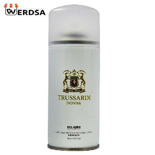 اسپری بدن زنانه اسکلاره مدل TRUSSARDI حجم 150 میلی لیتر