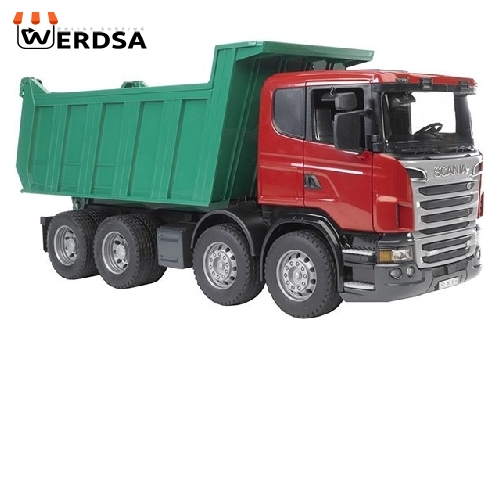 ماشین بازی برودر مدل کامیون تخلیهکننده Scania