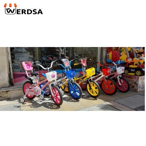 دوچرخه ۱۶ اسپیو به همراه تکیه گاه شرکت تیزگام صنعت با گارانتی شرکتی