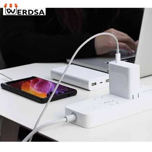 شارژر دیواری شیائومی مدل CDQ07ZM-65W به همراه کابل تبدیل USB-C