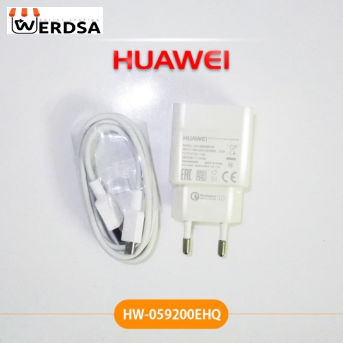 شارژر دیواری هوآوی مدل HW-65F483 به همراه کابل تبدیل MicroUSB