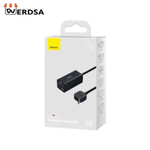 شارژر رومیزی باسئوس مدل GaN3 Pro-65W به همراه کابل USB-C