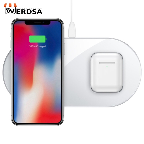 شارژر بی سیم باسئوس مدل Simple 2 in 1 Extra