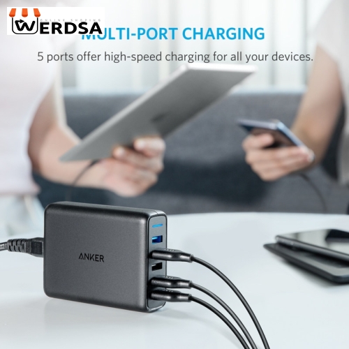 شارژر رومیزی انکر مدل A2054 PowerPort Speed 5