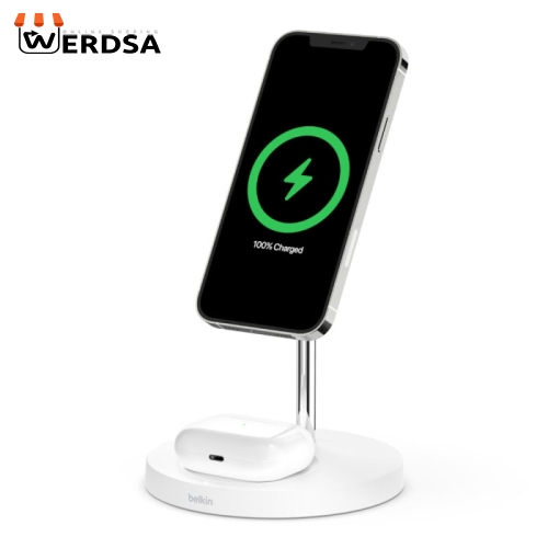 داک شارژر بی سیم بلکین مدل WIZ010vfWH BOOSTCHARGEPRO