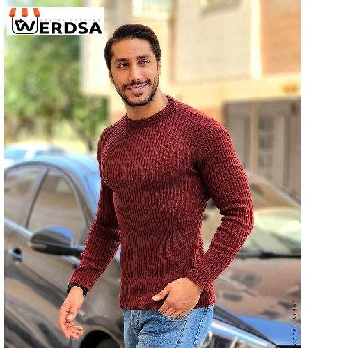 پلیور بافت مردانه یقه گرد Floy مدل 31562