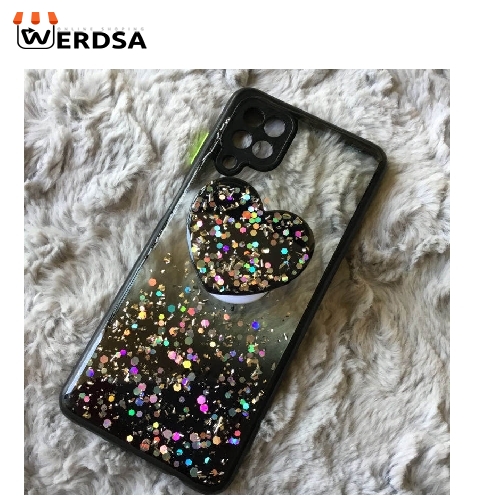 کاور مدل اکلیلی ستاره ای مناسب برای تمامي گوشی موبایل سامسونگ GALAXY A12 به همراه پایه نگهدارنده