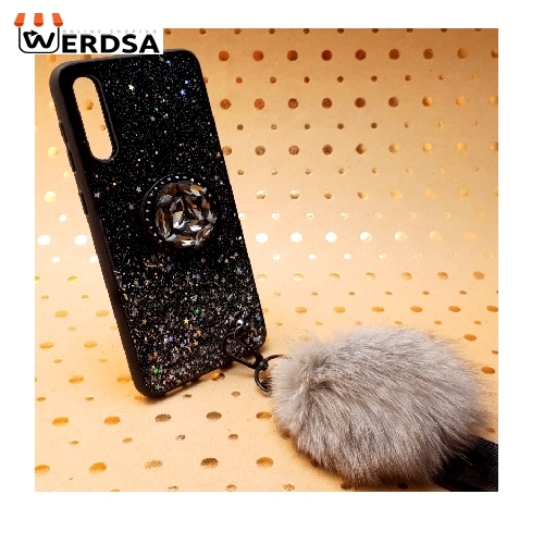 کاور طرح ستاره کد 01 مناسب برای تمامي گوشی موبایل سامسونگ Galaxy A30s / A50s / A50 به همراه بند و پایه نگهدارنده
