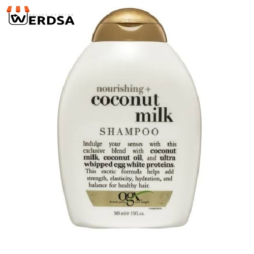 شامپو مو او جی ایکس مدل Coconut Milk حجم 385 میلی لیتر