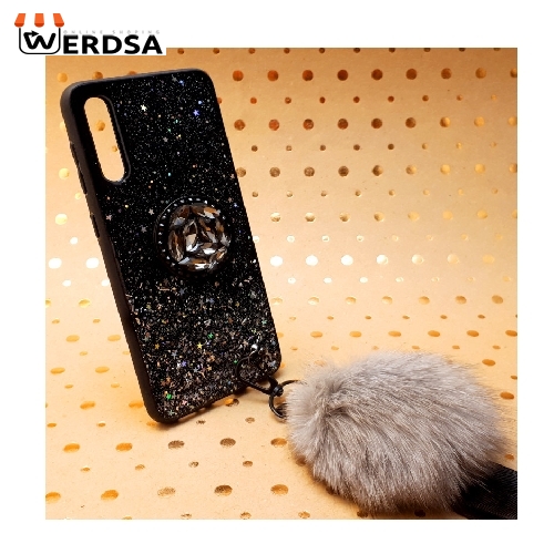 کاور طرح ستاره کد 01 مناسب برای تمامي گوشی موبایل سامسونگ Galaxy A30s / A50s / A50 به همراه بند و پایه نگهدارنده