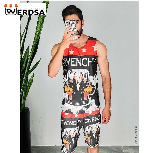ست رکابی و شلوارک مردانه Givenchy مدل 30639