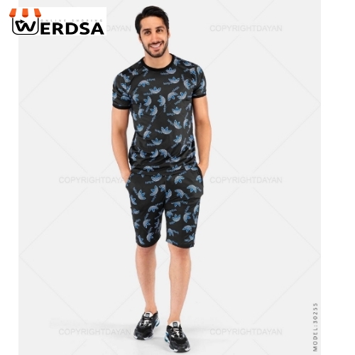 ست تیشرت و شلوارک مردانه Adidas مدل 30255