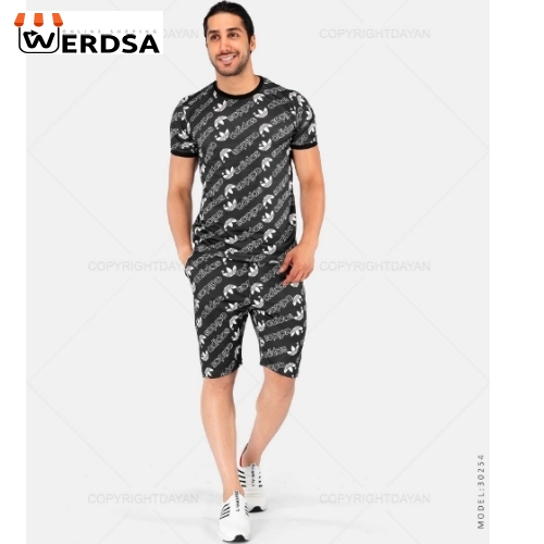 ست تیشرت و شلوارک مردانه Adidas مدل 30254