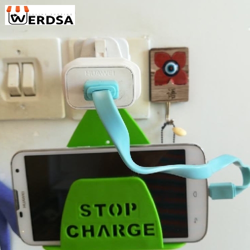 پایه نگهدارنده شارژر گوشی موبایل مدل Stop charge بسته 4 عددی