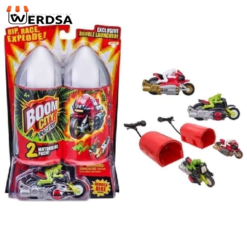 موتور بازی جیوچی پرزیوزی مدل Boom City Racers Motorcycle کد BMC06000 مجموعه 2 عددی