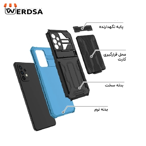 کاور ونزو مدل Hunter مناسب برای تمامی گوشی موبایل سامسونگ Galaxy A52 4G / A52 5G / A52S