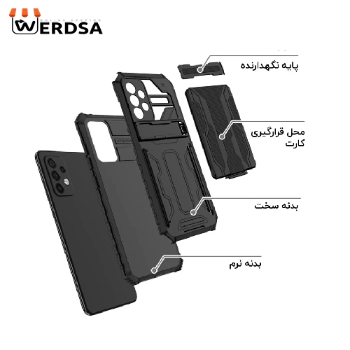 کاور ونزو مدل Hunter مناسب برای تمامی گوشی موبایل سامسونگ Galaxy A52 4G / A52 5G / A52S
