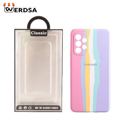 کاور کلاسیک طرح رنگین کمانی مدل سیلیکون مناسب برای  تمامی  گوشی موبایل سامسونگ Galaxy A13 4G / A32 5G / A23 4G