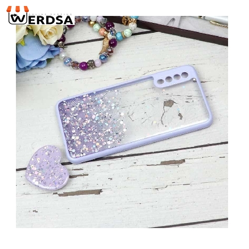 کاور مدل دایاموند کد S4253 مناسب برای تمامی گوشی موبایل سامسونگ Galaxy A50s / A50 / A30s / A505 به همراه پایه نگهدارنده