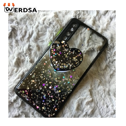 کاور مدل دایاموند کد S4253 مناسب برای تمامی گوشی موبایل سامسونگ Galaxy A50s / A50 / A30s / A505 به همراه پایه نگهدارنده