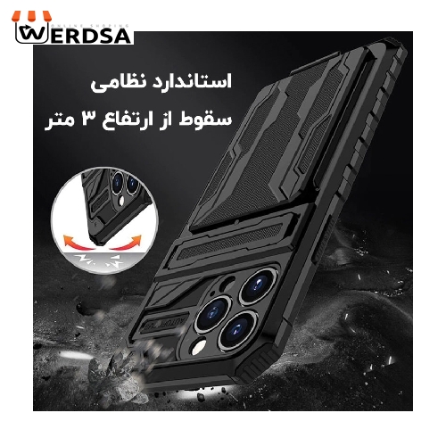 کاور ونزو مدل Hunter مناسب برای تمامی گوشی موبایل اپل iphone 13 pro