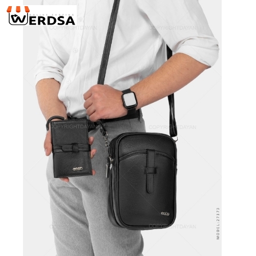 ست کیف دوشی و کیف جیبی Ecco مدل 27373