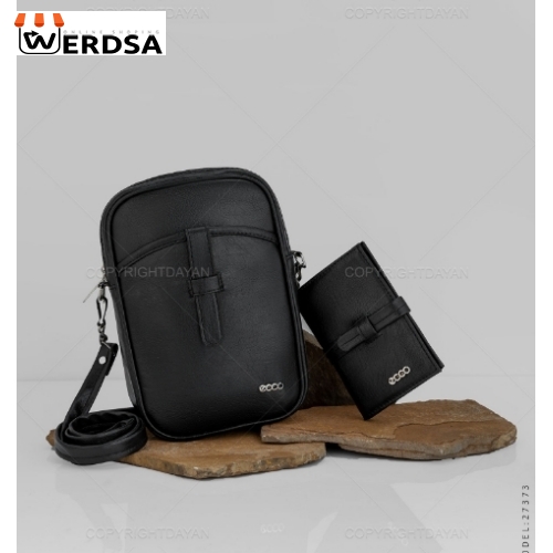 ست کیف دوشی و کیف جیبی Ecco مدل 27373