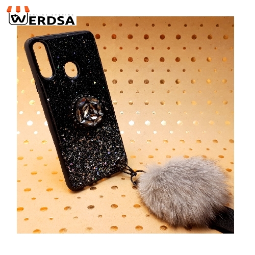 کاور طرح ستاره کد 01 مناسب برای گوشی موبایل سامسونگ Galaxy A20s به همراه بند و پایه نگهدارنده