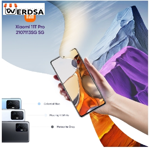گوشی موبایل شیائومی مدل 11T Pro 2107113SG 5G دو سیم‌ کارت ظرفیت 256 گیگابایت و رم 12 گیگابایت