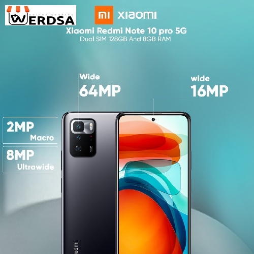 گوشی موبایل شیائومی مدل Redmi Note 10 Pro 5G دو سیم کارت ظرفیت 128 گیگابایت رم 8 گیگابایت - پک چین