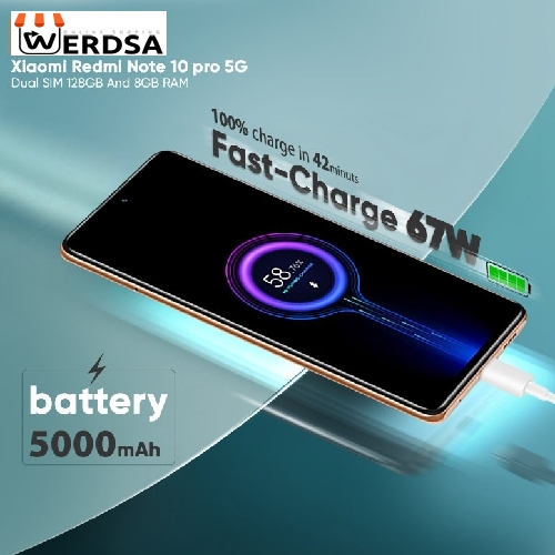 گوشی موبایل شیائومی مدل Redmi Note 10 Pro 5G دو سیم کارت ظرفیت 128 گیگابایت رم 8 گیگابایت - پک چین