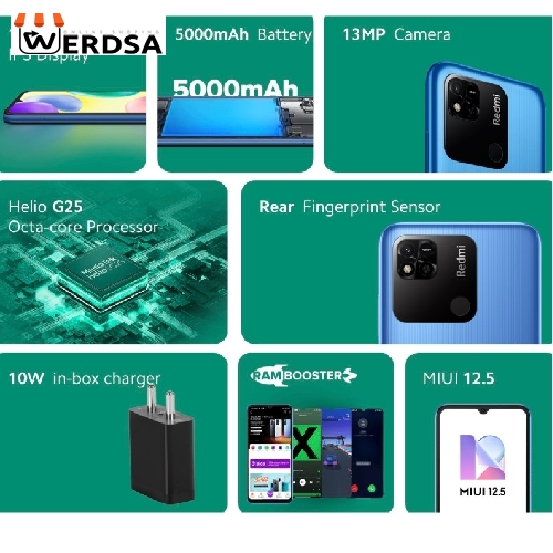 گوشی موبایل شیائومی مدل REDMI 10A دو سیم‌ کارت ظرفیت 128 گیگابایت و رم 4 گیگابایت - گلوبال