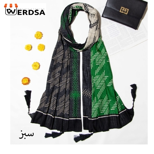 شال زنانه مدل نخ پاییزه منگوله دار پیچازی 1401 کد hp-1655