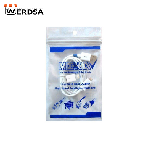 کابل تبدیل USB به microUSB مکا مدل MCU66 طول 1.2 متر به همراه مبدل microUSB به لایتنینگ