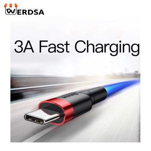کابل تبدیل USB به USB-C باسئوس مدل CATKLF-B Cafule طول 1 متر