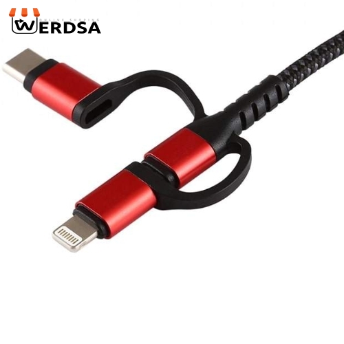 کابل تبدیل HDMI/USB به MicroUSB/USB-C/لایتنینگ نیتو مدل NT-HDMI01 طول 1.8 متر
