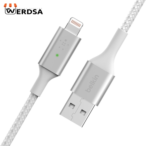 کابل تبدیل USB به لایتنینگ بلکین مدل CAA007bt04WH طول 1.2 متر
