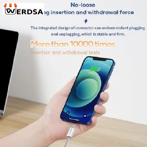 کابل تبدیل USB-C به لایتنینگ راک مدل rcb0817 طول 1 متر