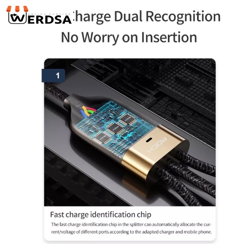 کابل تبدیل USB /USB-C به MicroUSB / USB-C / لایتنینگ راک مدل RCB0819 طول 1.2 متر