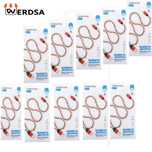 کابل تبدیل USB به لایتنینگ کینگ استار مدل k41 i طول 1 متر بسته 10 عددی