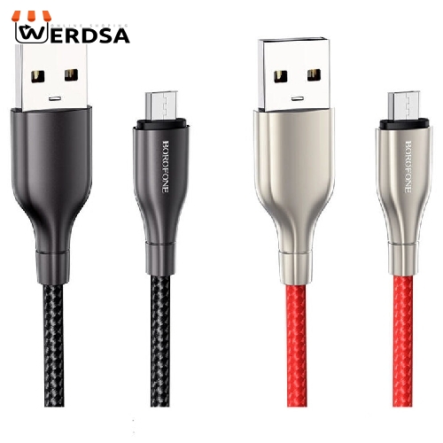 کابل تبدیل USB به microUSB بروفون مدل BX45 طول 1 متر